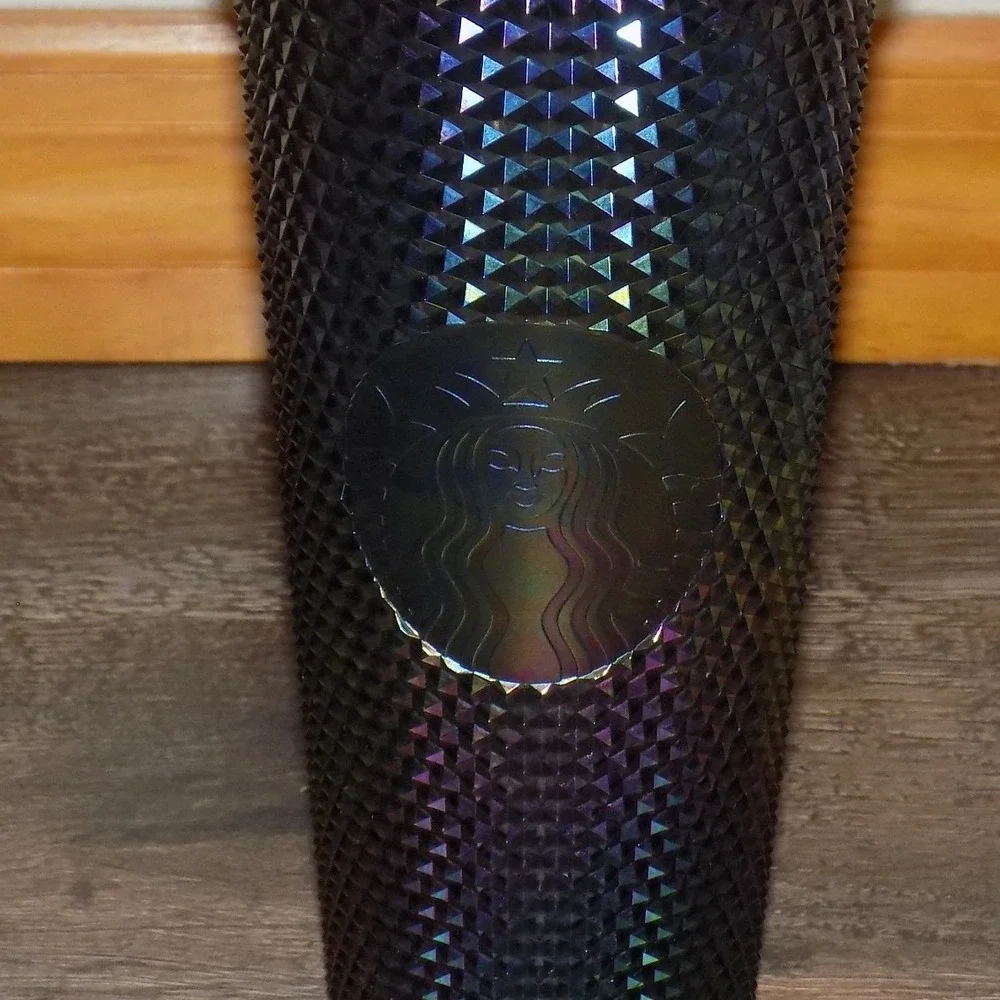 Starbucks Tumbler Unisex 24oz Oil Slick New Studded Iridescent Venti Cold Cup